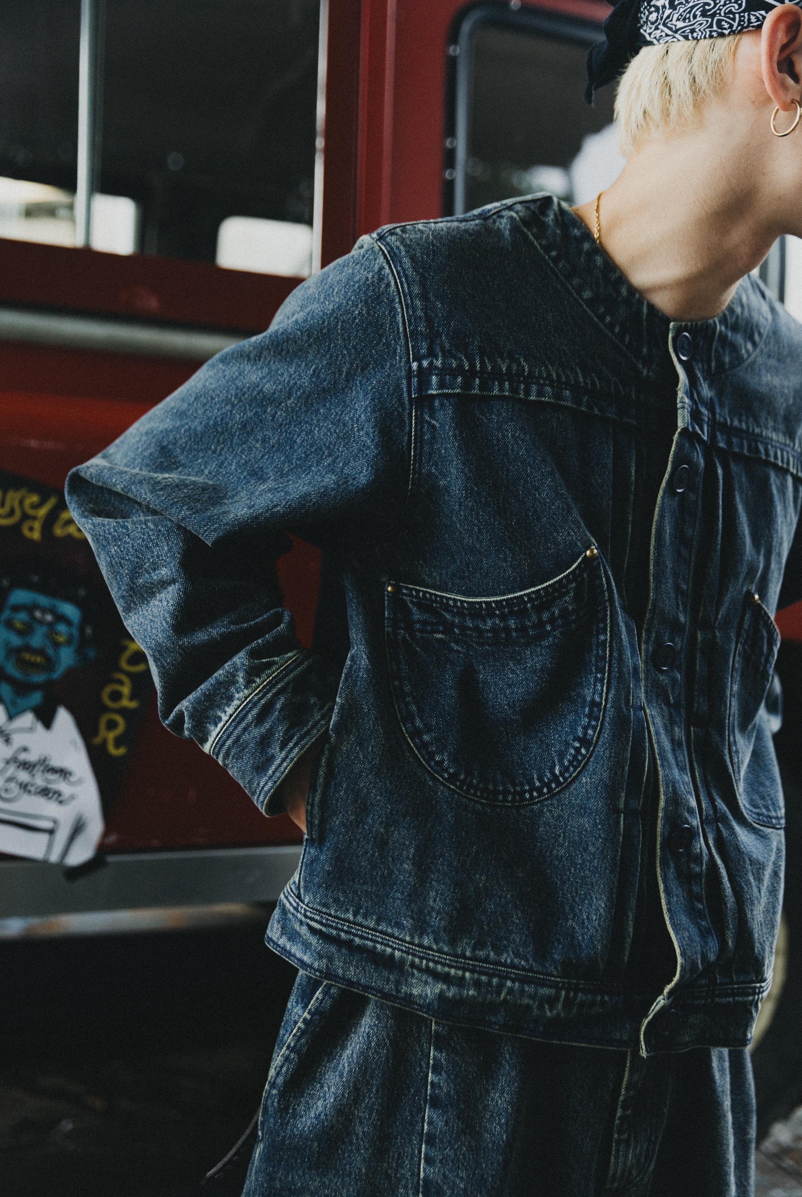 FTC Easy Grey Blue Denim Jacket