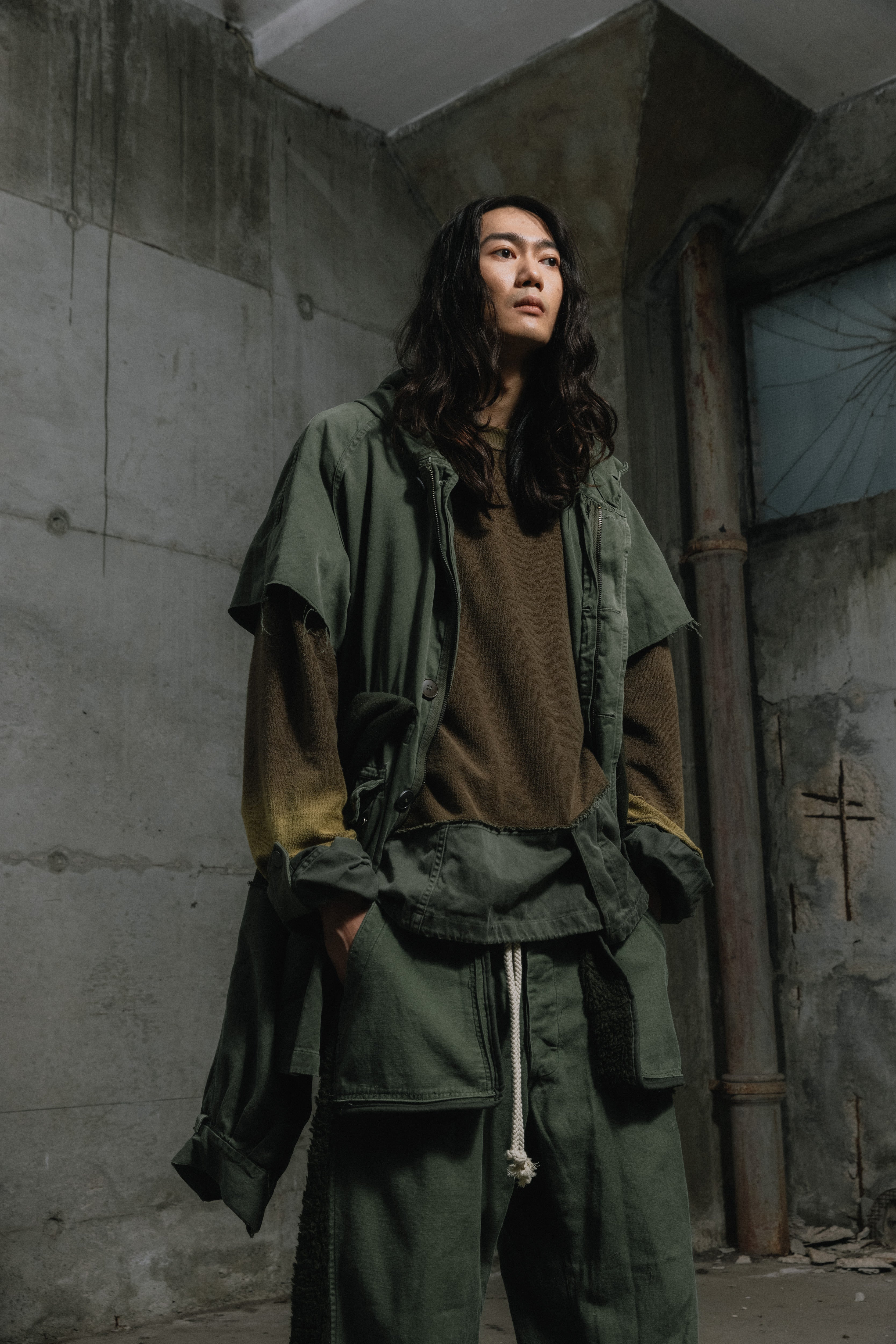 Footloose Tycoon X Random Effect -Remade French Military Parka （2ways）