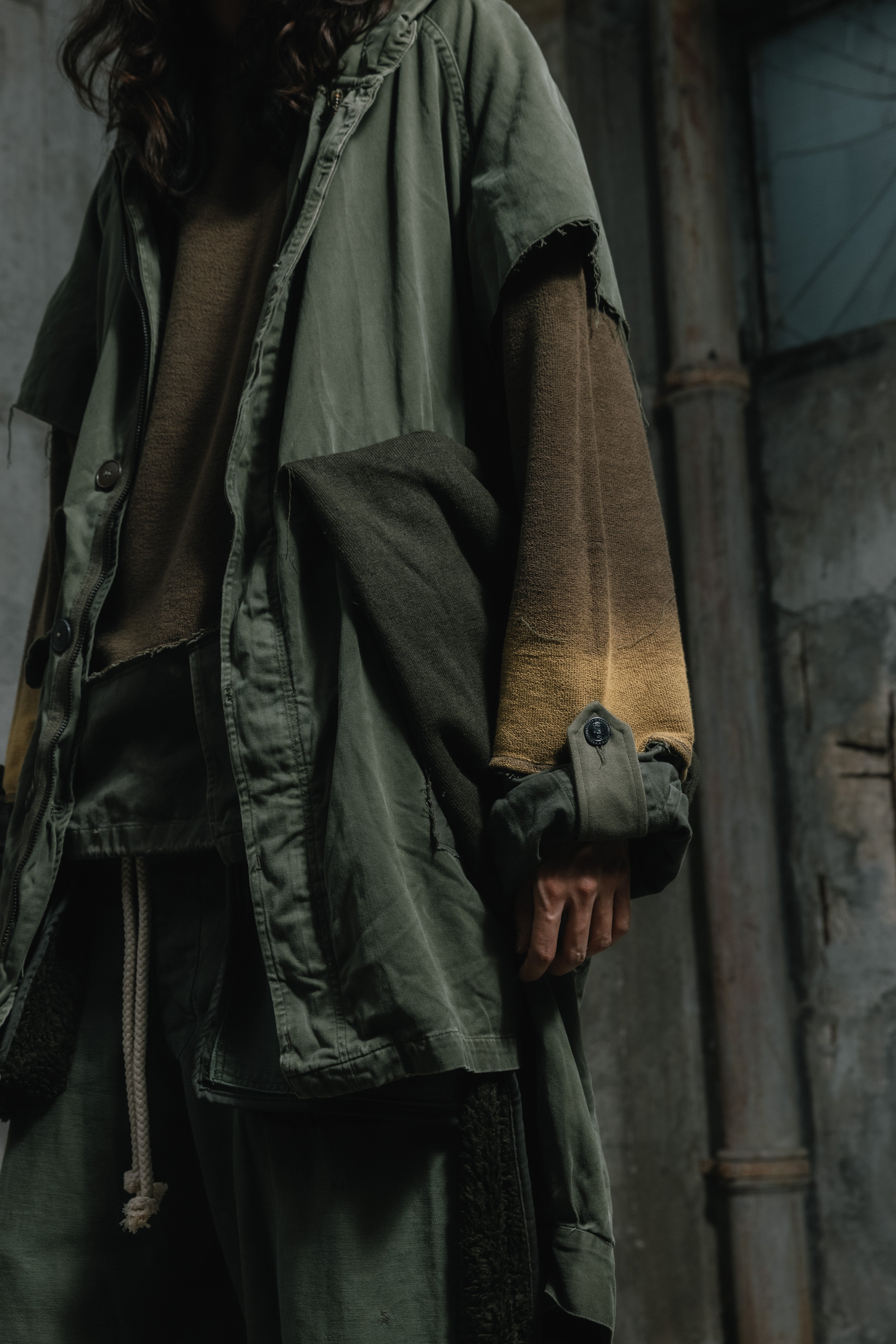 Footloose Tycoon X Random Effect -Remade French Military Parka （2ways）