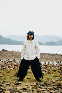 FOOTLOOSE TYCOON SS22  Tie Rope Balloon Pant SS22  Round pockets on both sides Navy One Size