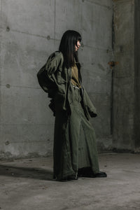 Footloose Tycoon X Random Effect - Remade Dress Fabric from German Army Pant