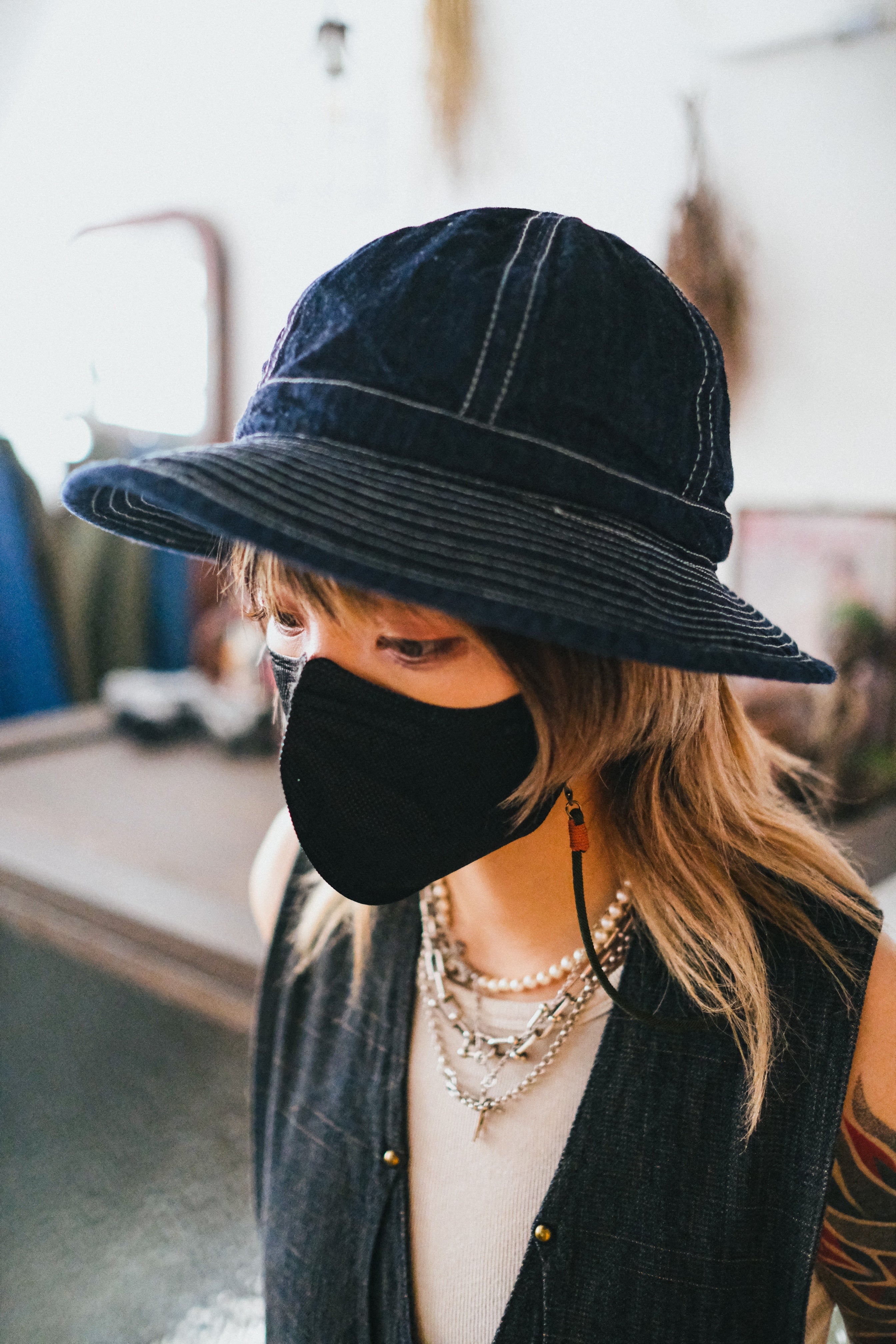 Retro US Army Denim Daisy Mae Hat