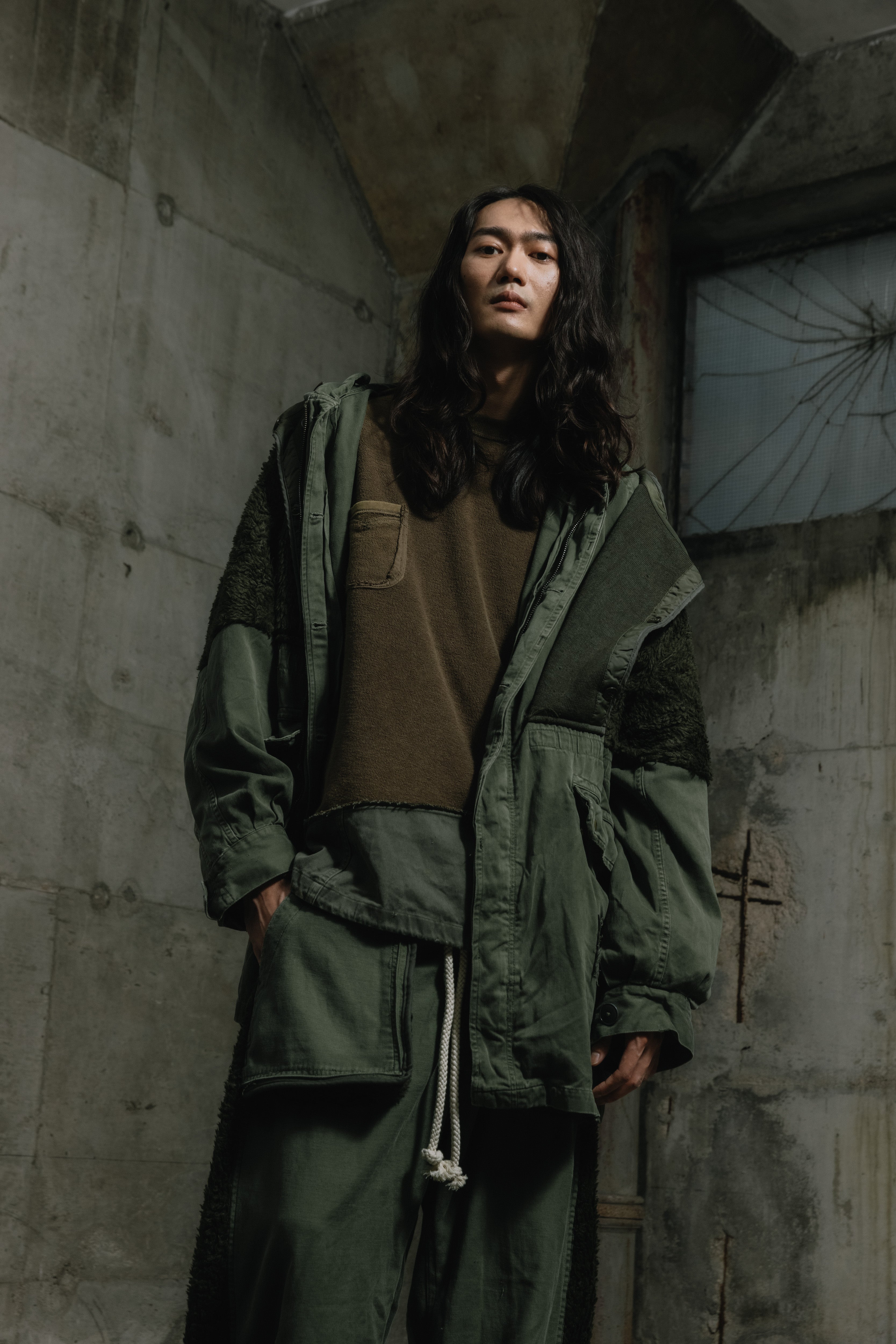 Footloose Tycoon X Random Effect -Remade French Military Parka （2ways）