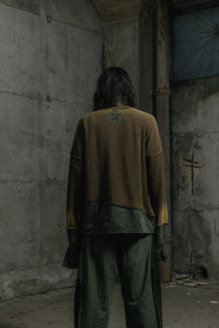 Footloose Tycoon X Random Effect - Remade Military Fabric Sweater