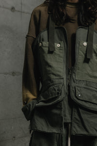 Footloose Tycoon X Random Effect -Remade  Military Fabric Vest